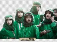 دانلود تصویر دوربری شده کودکان با لباس تعزیه محرم