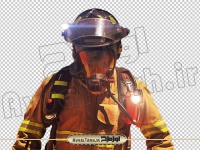 فایل png عکس دوربری شده آتش نشان و لباس مخصوص