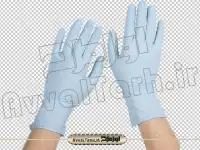 دوربری تصویر png دستکش بهداشتی