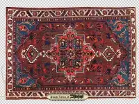 تصویر دورچین شده قالی ایرانی