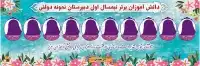 بنر دانش آموزان برتر امتحانات