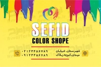 طرح psd کارت ویزیت فروشگاه رنگ ساختمانی