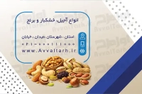 طرح با کیفیت کارت ویزیت آجیل فروشی